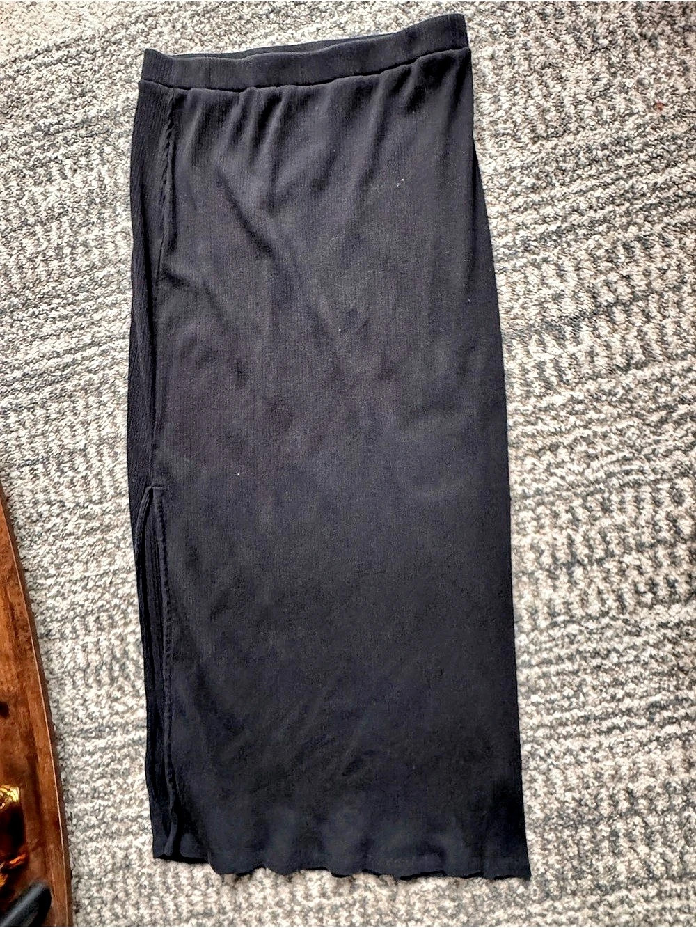 Old Navy Wide Leg Black L pencil maxi skirt
